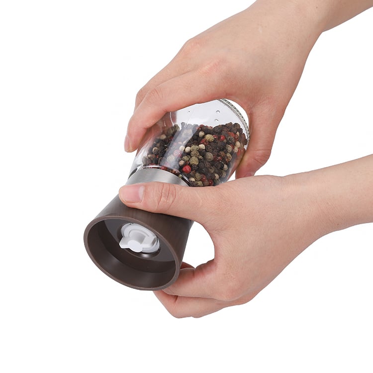Custom Plastic Salt and Pepper Grinder Set with Ceramic Burrs 5 1